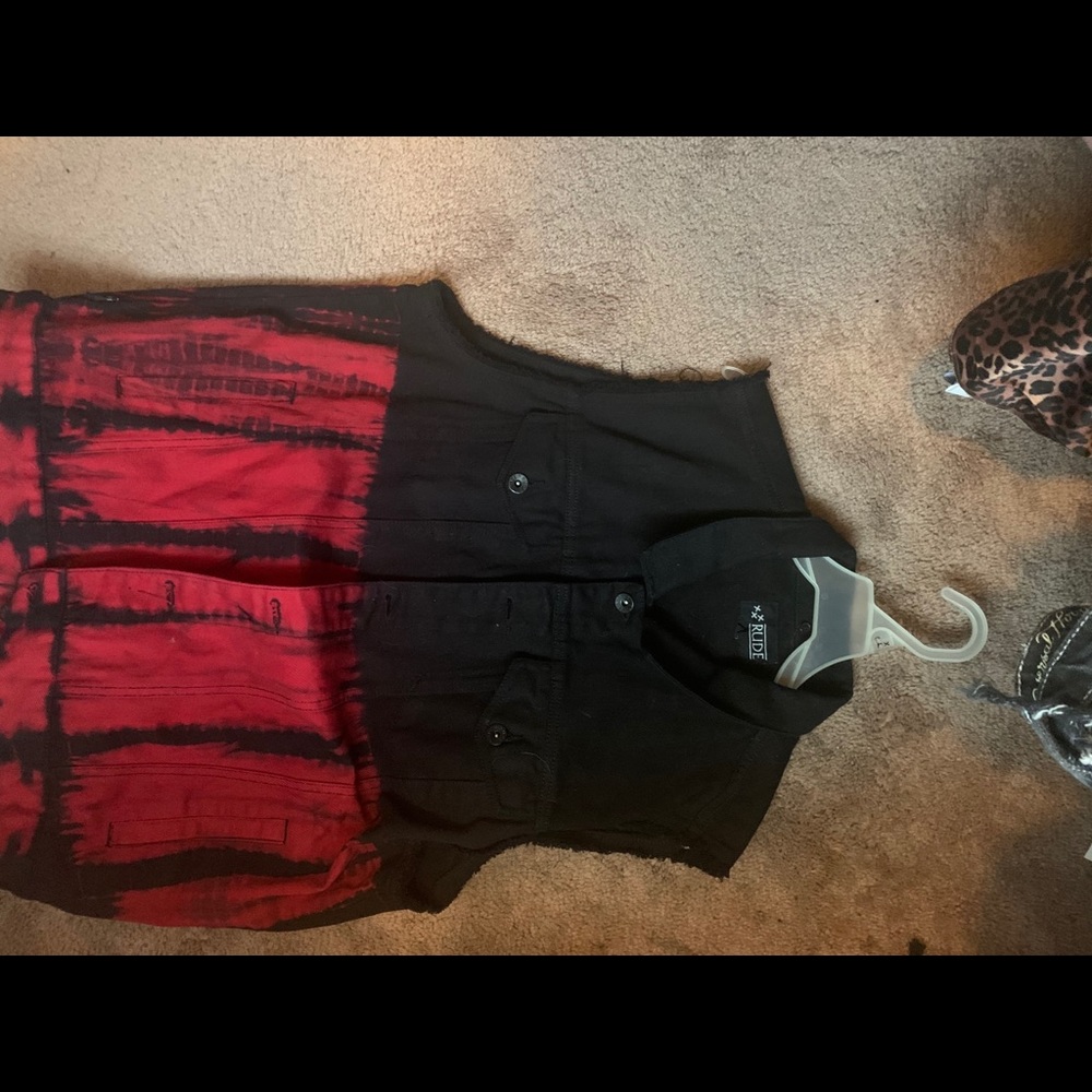 XXXRude black and red vest